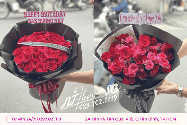 Bó Hoa Hồng Đỏ Tại Tân Bình